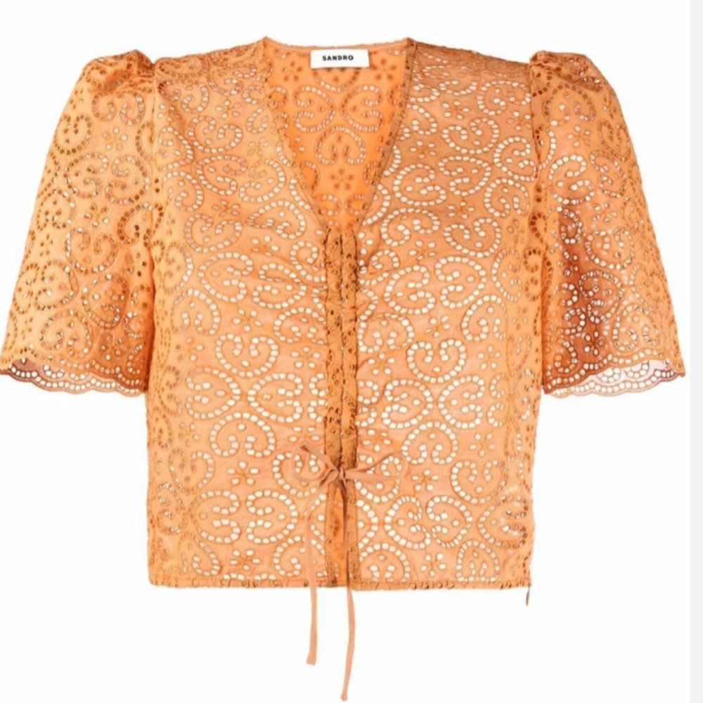 SANDRO
Livio broderie anglaise top Size 2 - Picture 8 of 11